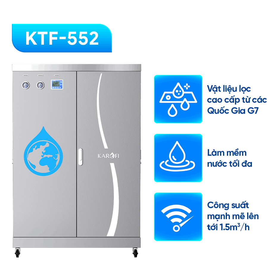 Máy lọc nước tổng đầu nguồn Karofi KTF - 552